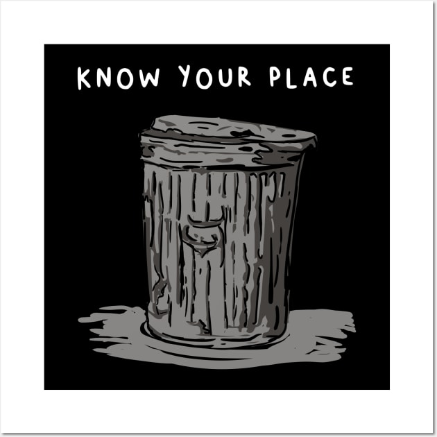 Know your place - Illustration Design Wall Art by Vortexspace